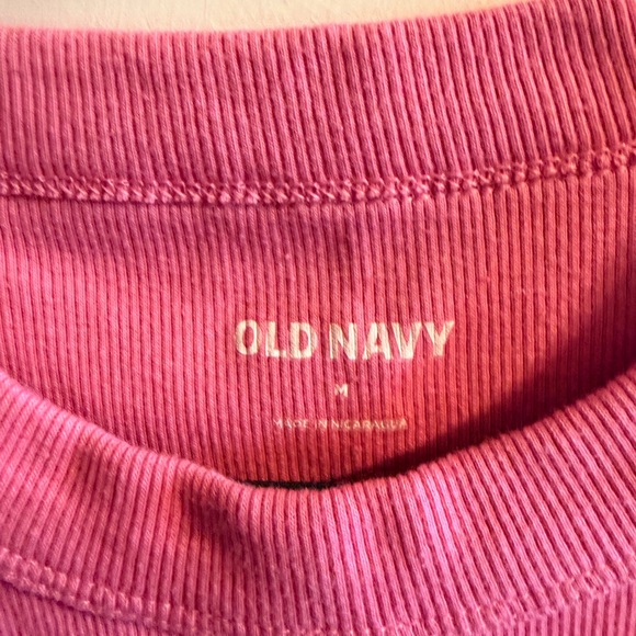 Old Navy Pink Ribbed Tank - Picture 3 of 3